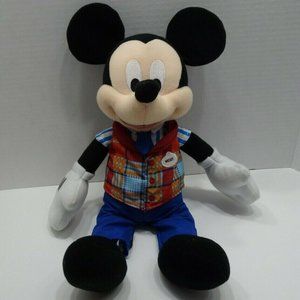 14" Mickey Mouse Disney Parks Cast Member Uniform Employee Plush Toy